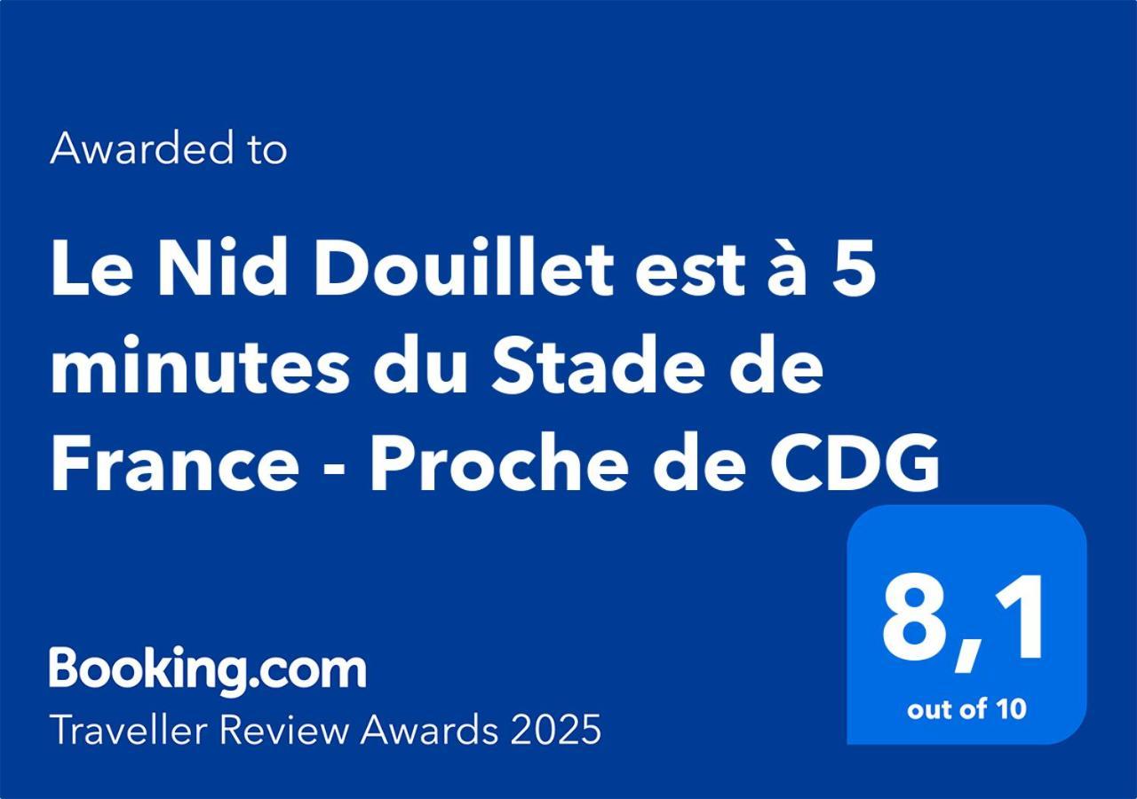 Le Nid Douillet Appartement Confortable A 5 Min Du Stade De France Et Proche De L'Aeroport Cdg Saint-Denis  Bagian luar foto